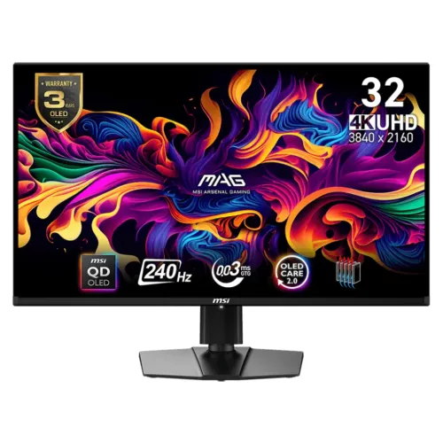 MSI MAG 321UPX QD-OLED 31.5" 4K UHD 240Hz QD-OLED Gaming Monitor